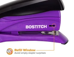 Bostitch® Inspire™ Spring-Powered Compact Stapler, 15 Sheet Capacity, Assorted Colors
