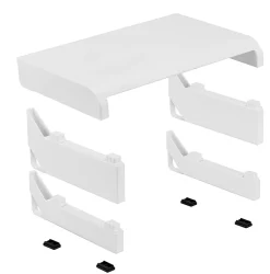 Bostitch® Konnect Monitor Stand, 2-3/8”H x 16-3/16”W x 9-7/8”D, White