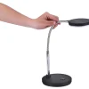 Bostitch® Metal Gooseneck LED Desk Lamp, 9-7/16"H, Black