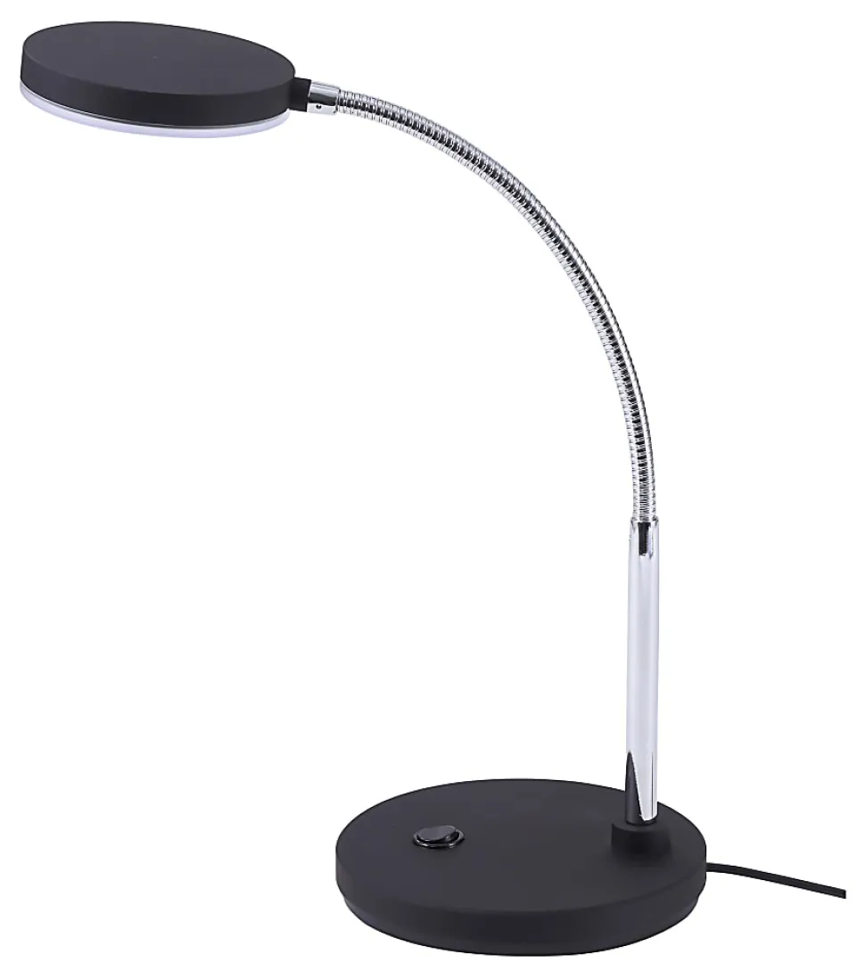 Bostitch® Metal Gooseneck LED Desk Lamp, 9-7/16"H, Black