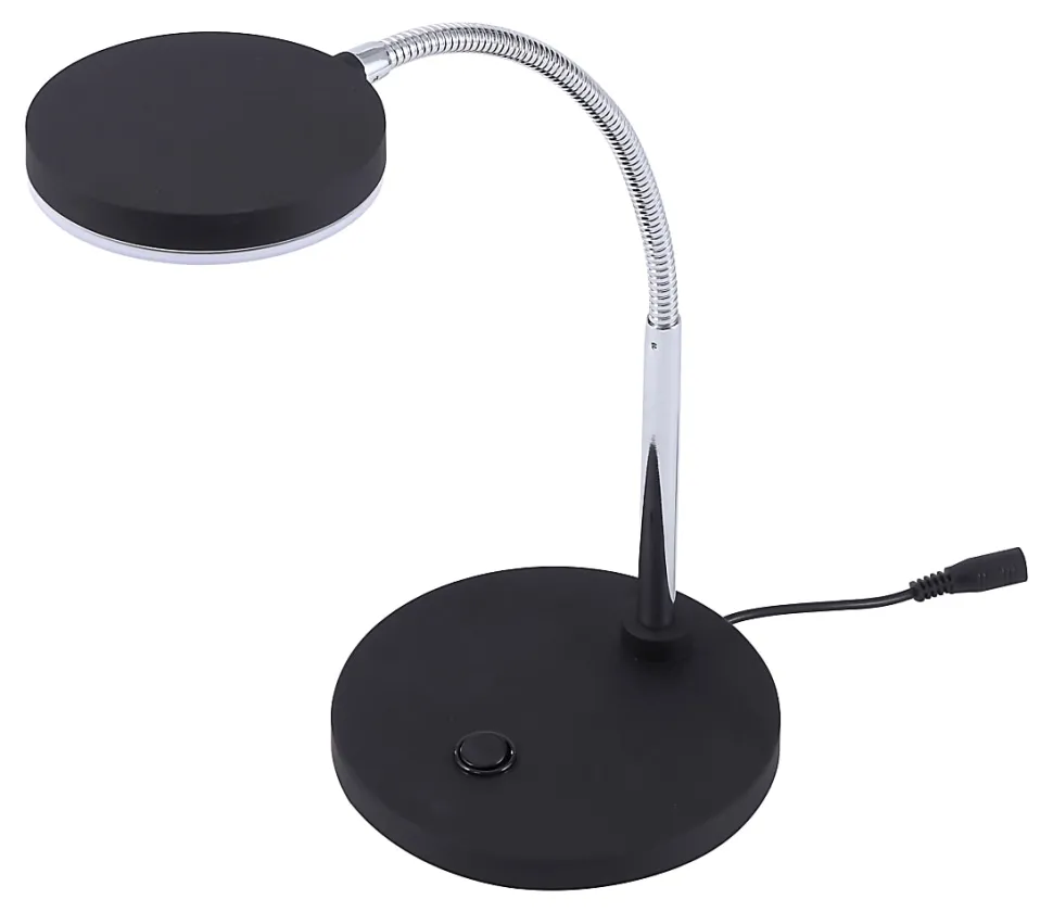 Bostitch® Metal Gooseneck LED Desk Lamp, 9-7/16"H, Black