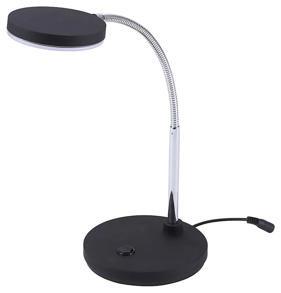 Bostitch® Metal Gooseneck LED Desk Lamp, 9-7/16"H, Black