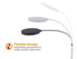 Bostitch® Metal Gooseneck LED Desk Lamp, 9-7/16