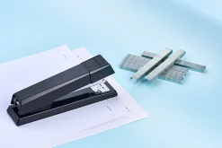 Bostitch No-Jam Premium Desktop Stapler, Full-Strip, Black, Includes 1,250 Staples, Set Of 12 Staplers