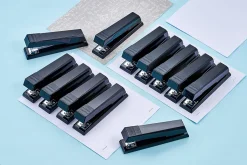 Bostitch No-Jam Premium Desktop Stapler, Full-Strip, Black, Includes 1,250 Staples, Set Of 12 Staplers