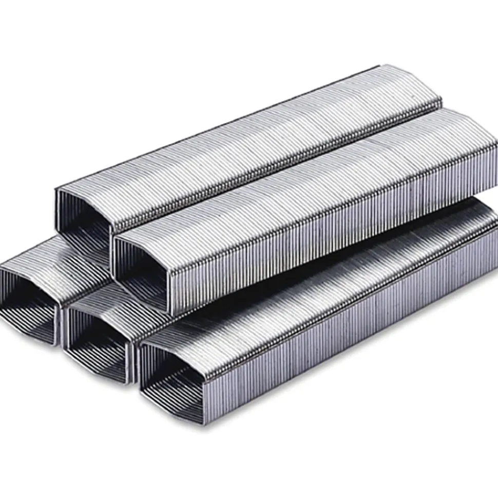 Bostitch PowerCrown Premium Staples, 210 Per Strip, 1/4" Leg , 1/2" Crown, Chisel Point , Silver, Pack of 10,000 - SB810M