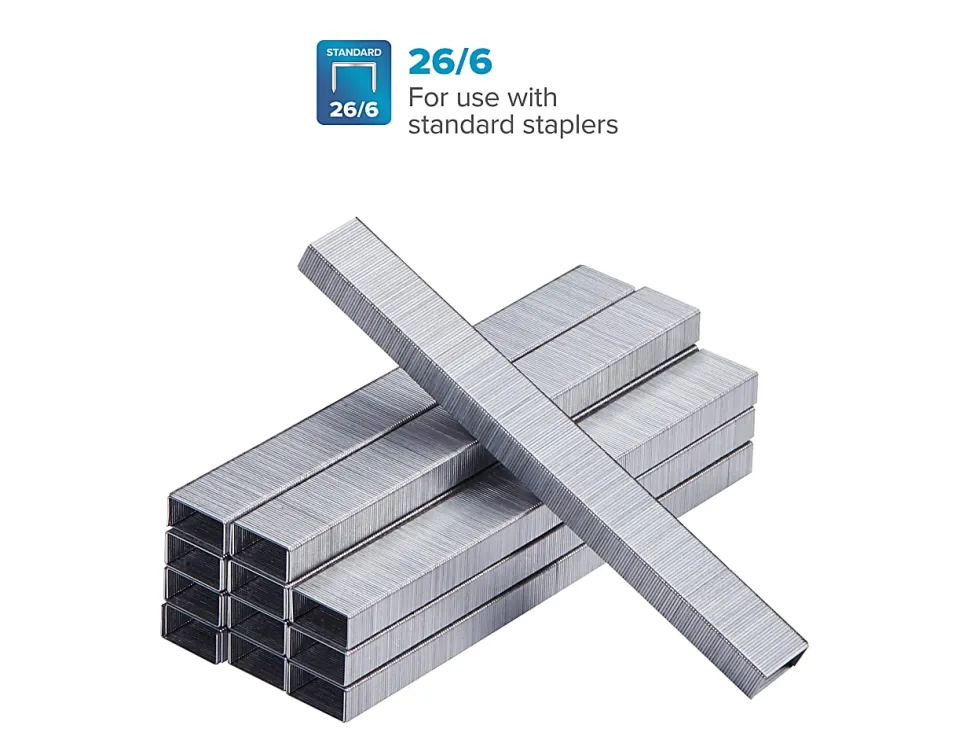 Bostitch Premium Staples, 1/4" Standard, Box Of 5,000