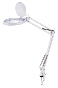 Bostitch® PureOptics LED VLED600 Magnifying Desk Lamp With Clamp Mount, 22
