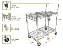 Bostitch® Small Stow-Away Folding Cart, 39