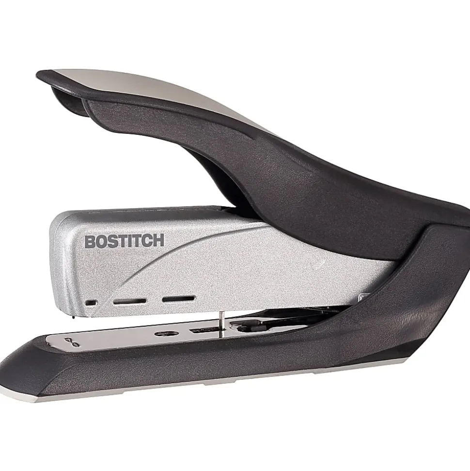 Bostitch Spring-Powered Premium Heavy Duty Stapler, Black/Silver
