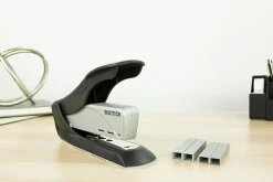 Bostitch Spring-Powered Premium Heavy Duty Stapler, Black/Silver