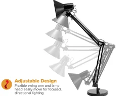 Bostitch® Swing Arm LED Desk Lamp, 16-15/16