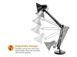 Bostitch® Swing Arm LED Desk Lamp, 16-15/16