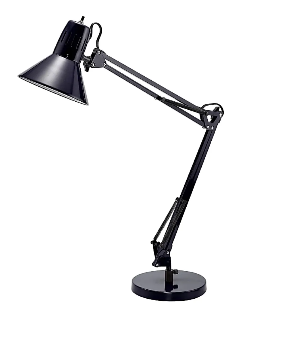 Bostitch® Swing Arm LED Desk Lamp, 16-15/16"H, Black