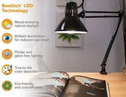 Bostitch® Swing Arm LED Desk Lamp With Clamp, 36