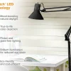 Bostitch® Swing Arm LED Floor Lamp, 72"H, Black