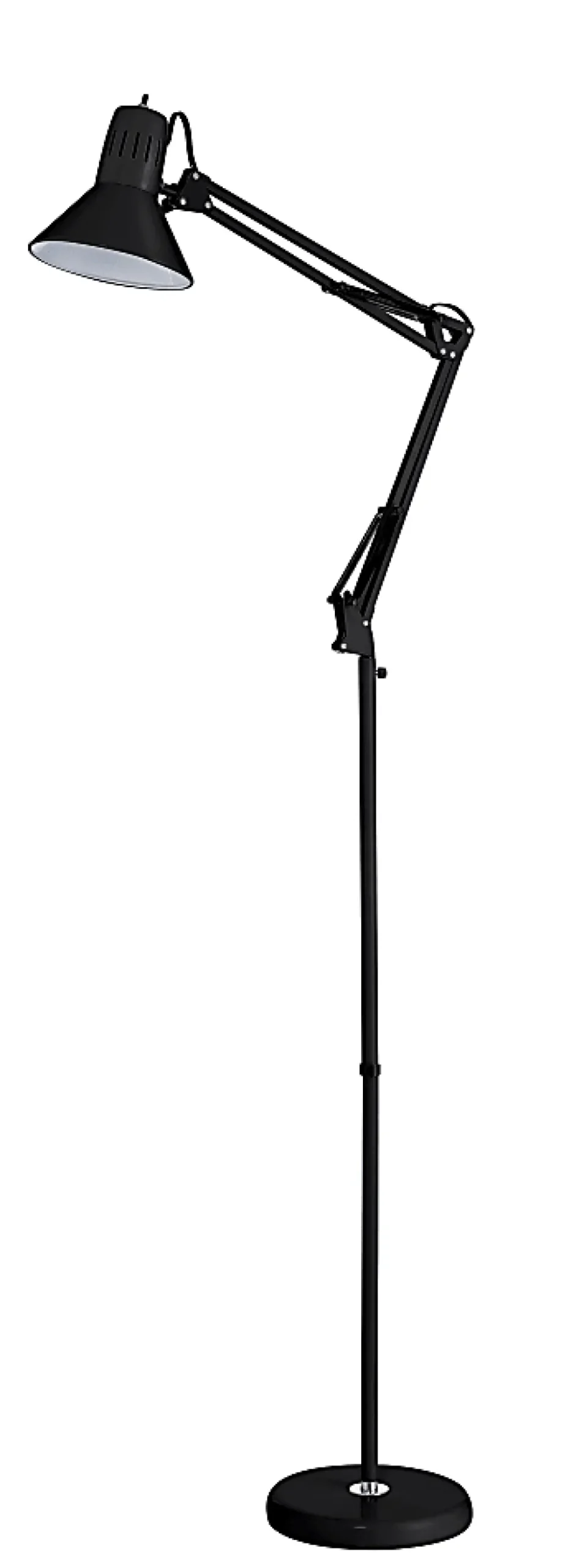 Bostitch® Swing Arm LED Floor Lamp, 72"H, Black