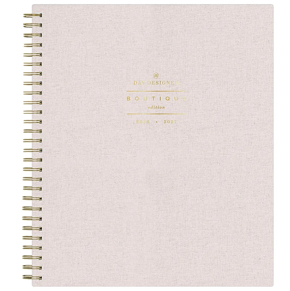 Boutique Planner DDB Blush Linen XL 8x10 AY26–27