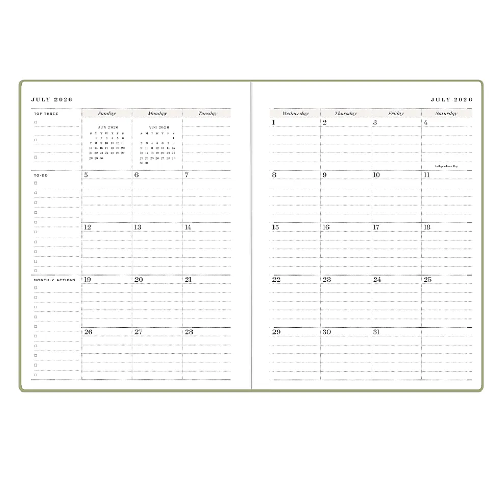 Boutique Planner DD Sage TP 6x8 AY26–27 Dashboard