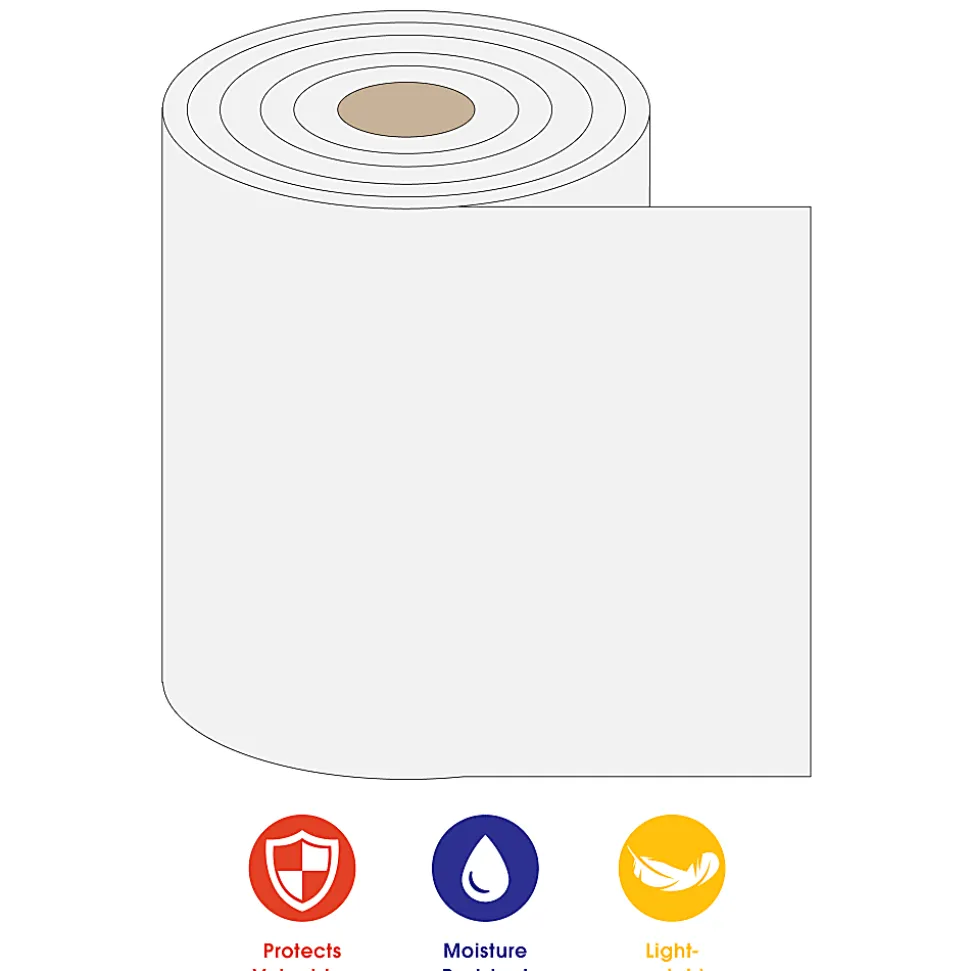 B O X Partners Foam Roll Dispenser Pack, 1/4" x 24" x 85', Perf At 12"