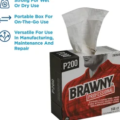 Brawny® Professional P300 Disposable Cleaning Towels, 9-1/4