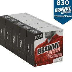Brawny® Professional P300 Disposable Cleaning Towels, 9-1/4