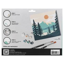 Brea Reese® Acrylic Paint-By-Number Kit, Mountain Landscape