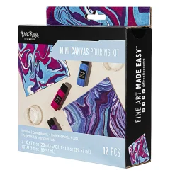 Brea Reese Acrylic Paint Canvas Kit, Holiday, Kit Of 12 Pieces