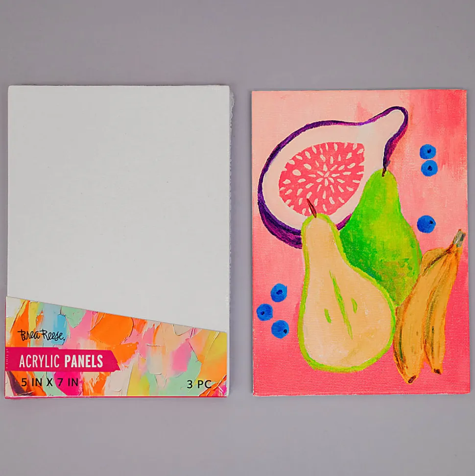 Brea Reese Acrylic Panels, 5" x 7", White, Pack Of 3 Panels