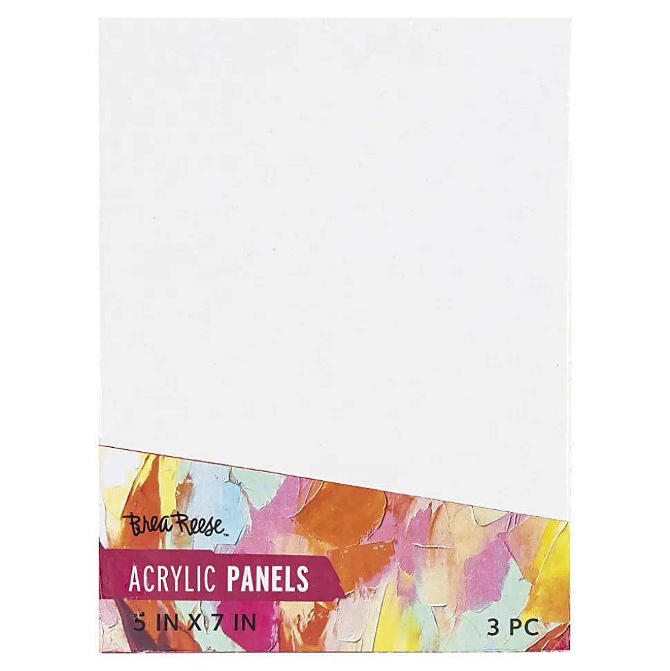 Brea Reese Acrylic Panels, 5" x 7", White, Pack Of 3 Panels