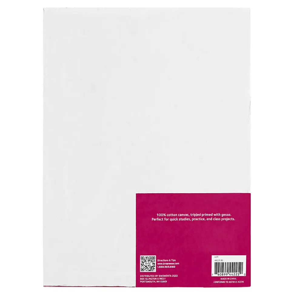 Brea Reese Acrylic Panels, 9" x 12", White, Pack Of 3 Panels