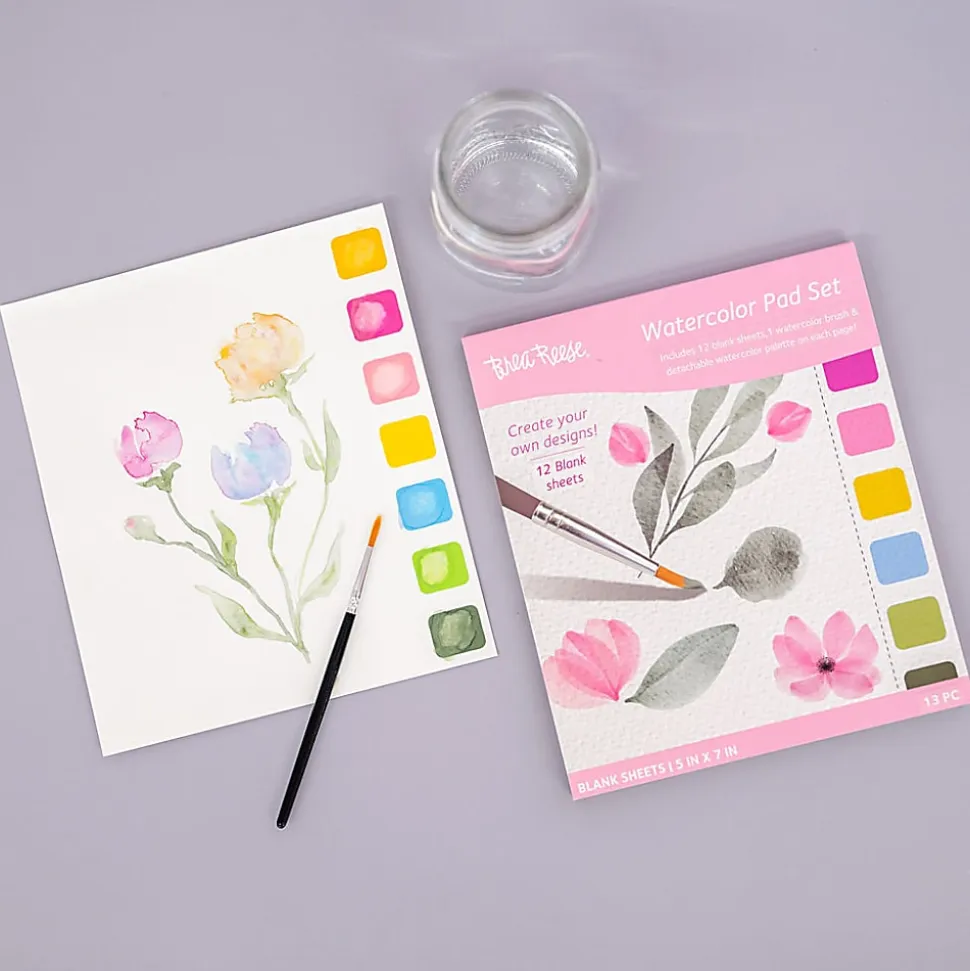 Brea Reese Blank Watercolor Pad Set, Classic Colors