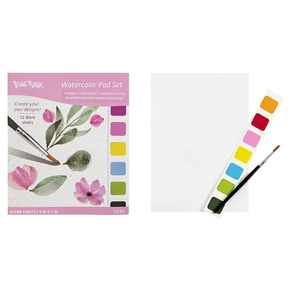 Brea Reese Blank Watercolor Pad Set, Classic Colors
