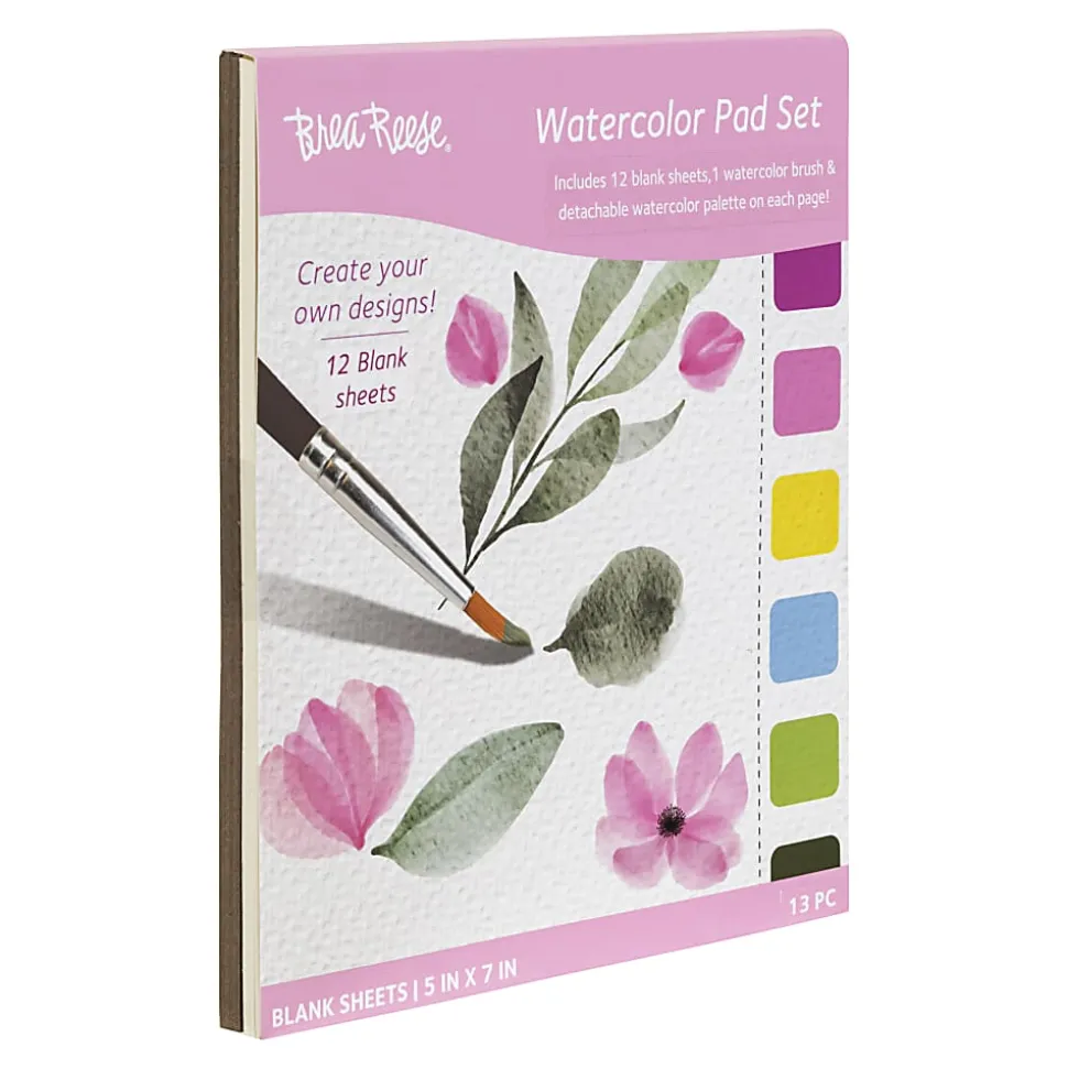 Brea Reese Blank Watercolor Pad Set, Classic Colors