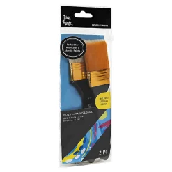 Brea Reese Broad Flat Paintbrush Set, Black
