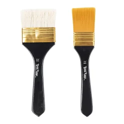 Brea Reese Broad Flat Paintbrush Set, Black