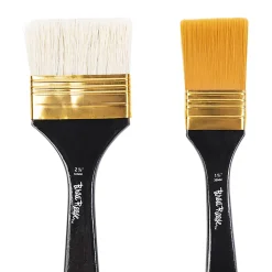 Brea Reese Broad Flat Paintbrush Set, Black
