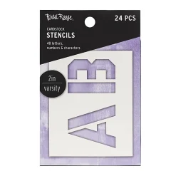 Brea Reese Cardstock Stencils, Varsity Letters, 2