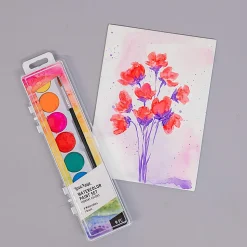 Brea Reese 8-Color Beginner Watercolor Paint Set, Vibrant