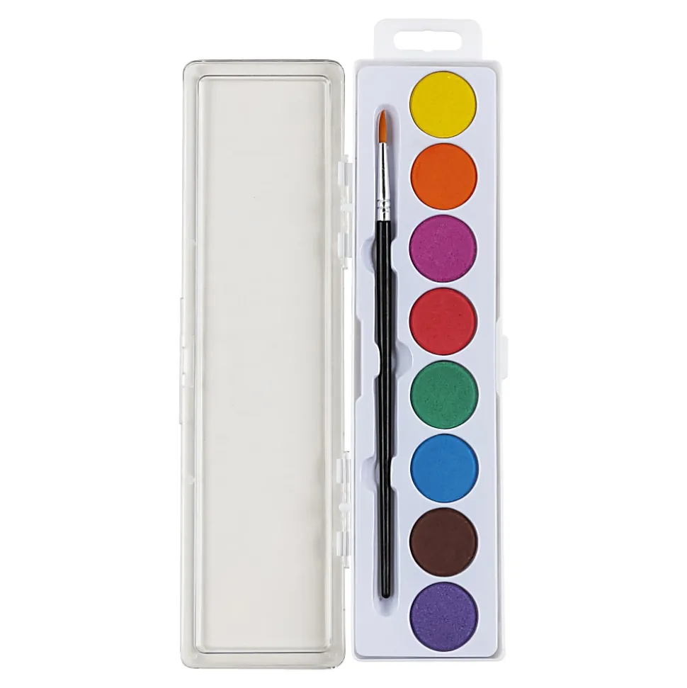 Brea Reese 8-Color Beginner Watercolor Paint Set, Vibrant