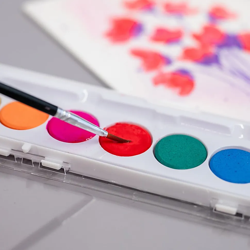 Brea Reese 8-Color Beginner Watercolor Paint Set, Vibrant