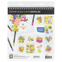 Brea Reese® Color-by-Number Marker Pad Kit, Fruit & Floral Designs