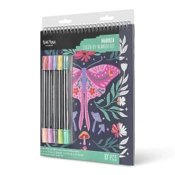 Brea Reese® Color-by-Number Marker Pad Kit, Mystical Scenes