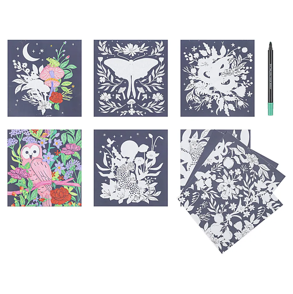 Brea Reese® Color-by-Number Marker Pad Kit, Mystical Scenes