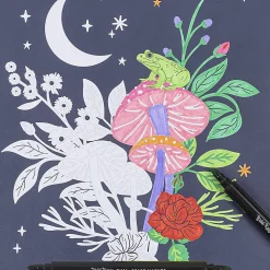 Brea Reese® Color-by-Number Marker Pad Kit, Mystical Scenes
