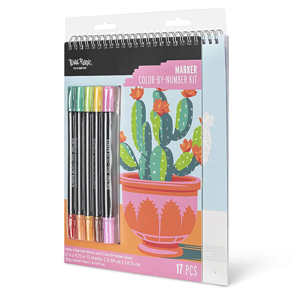 Brea Reese® Color-by-Number Marker Pad Kit, Western Desert Landscapes
