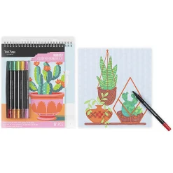 Brea Reese® Color-by-Number Marker Pad Kit, Western Desert Landscapes