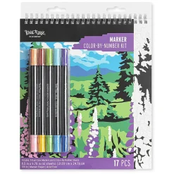 Brea ReeseĀ® Color-by-Number Marker Pad Kit, Mountain Landscapes