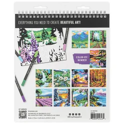 Brea Reese® Color-by-Number Marker Pad Kit, Mountain Landscapes