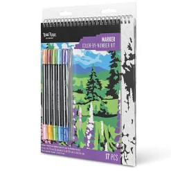 Brea Reese® Color-by-Number Marker Pad Kit, Mountain Landscapes